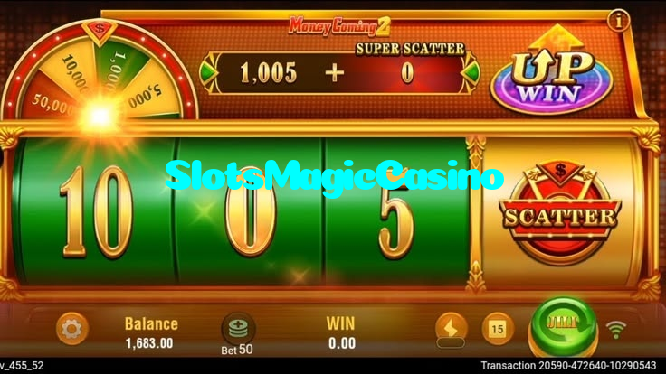 SlotsMagicCasino casino presented on mobile device in Pakistan with slots and live games